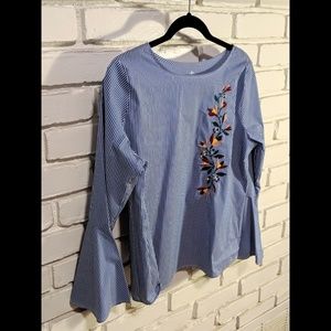 St John's Bay Bell Sleeve Blouse